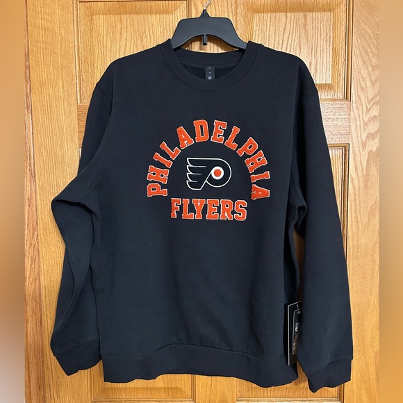 NWT: Men's Medium Philadelphia Flyers lululemon Black Steady State Crew